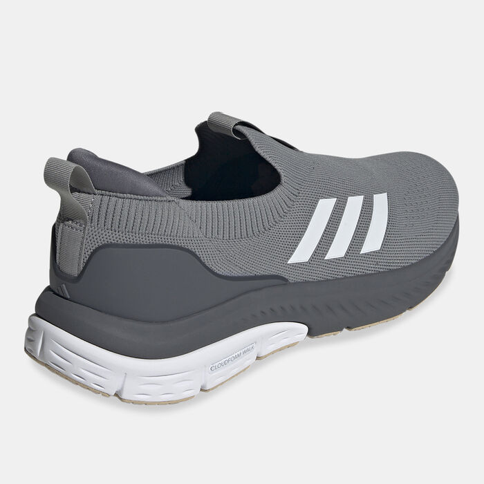 adidas Men's Cloudfoam Walk Lounger Running Shoes Grey image number 2