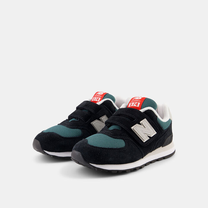 New Balance Kids' 574 Velcro Shoes Black New Balance Kids' 574 Velcro Shoes Black image number 1