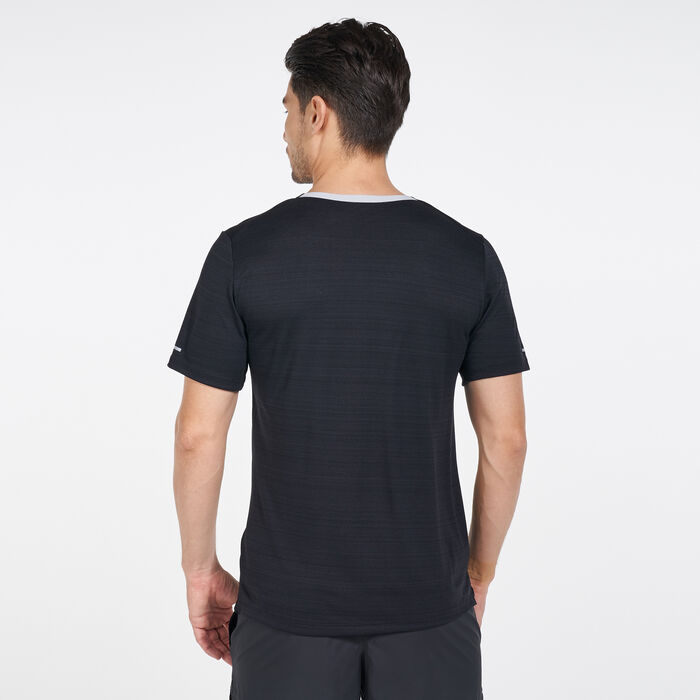 Nike Men's Dri-FIT Miler T-Shirt Black image number 1