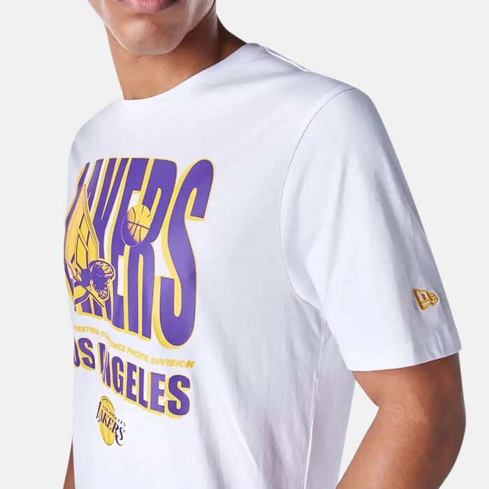 New Era Men's NBA Los Angeles Lakers Graphc T-Shirt White New Era Men's NBA Los Angeles Lakers Graphc T-Shirt White image number 4