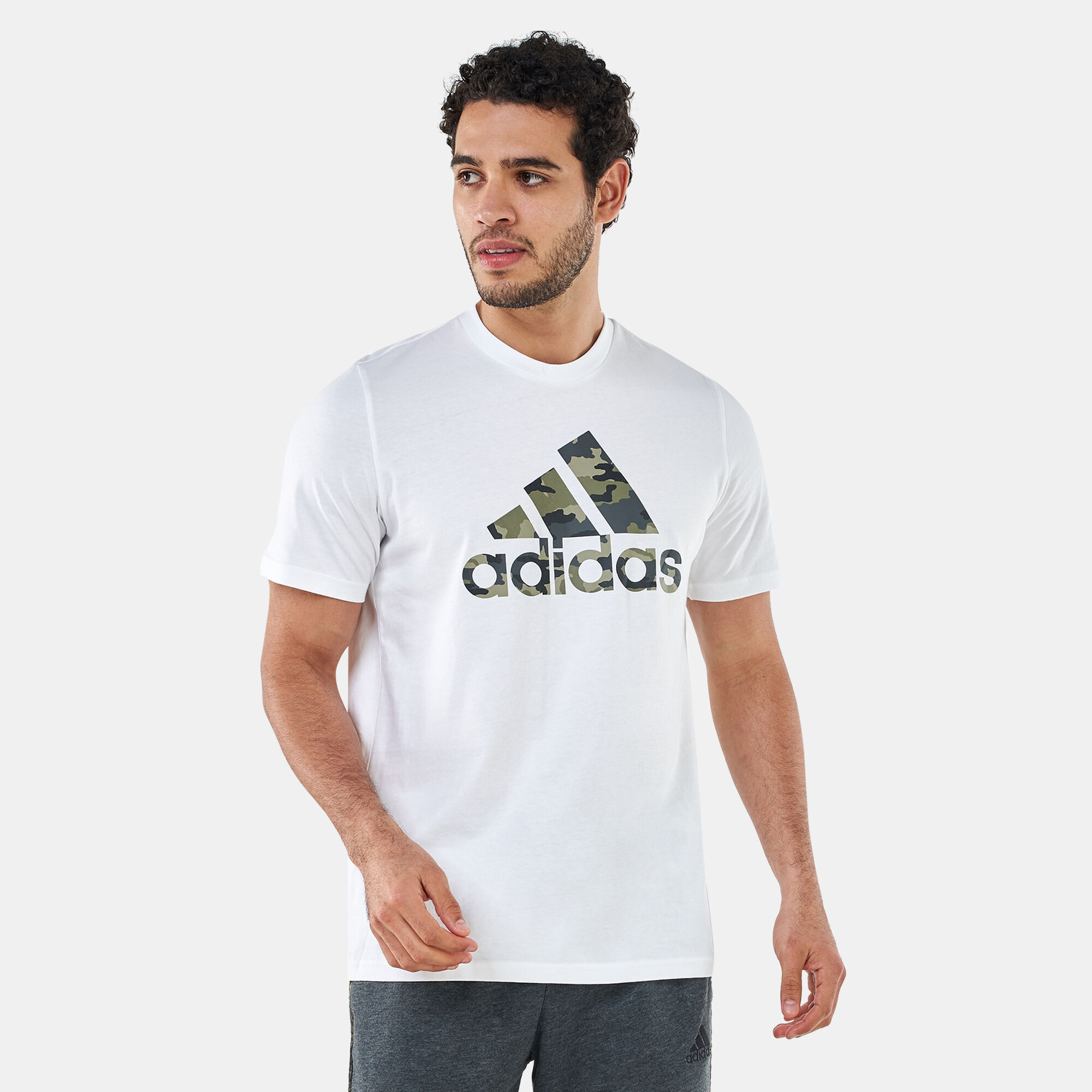 Adidas men's badge 2025 of sport graphic tee
