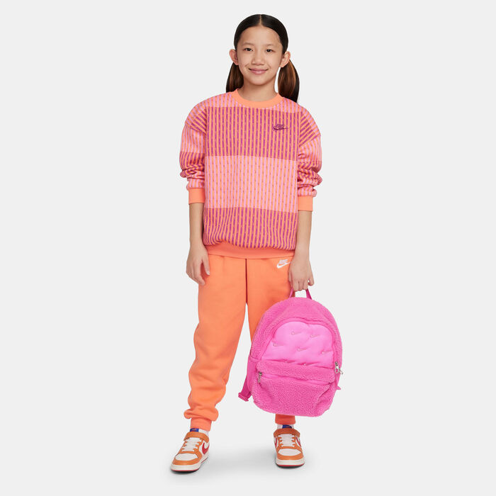 Nike Kids' Sportswear Club Fleece Sweatshirt (Older Kids) Pink Nike Kids' Sportswear Club Fleece Sweatshirt (Older Kids) Pink image number 2