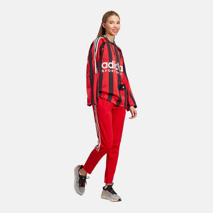 adidas Women's Tiro Suit Up Lifestyle Track Pants Red adidas Women's Tiro Suit Up Lifestyle Track Pants Red image number 2