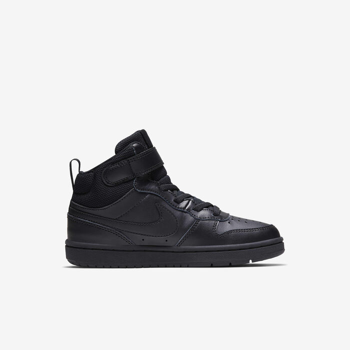 Nike Kids' Court Borough Mid 2 Shoe (Younger Kids) Black Nike Kids' Court Borough Mid 2 Shoe (Younger Kids) Black image number 2