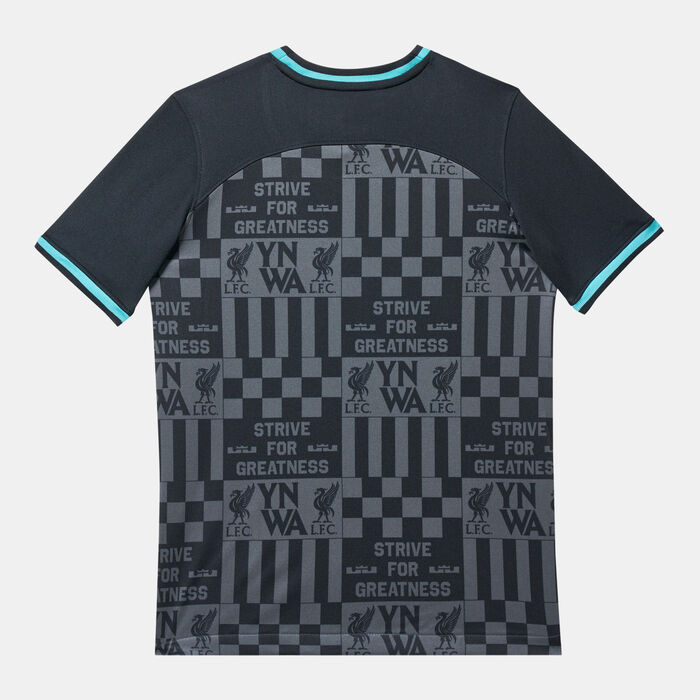 Nike Kids' LeBron James x Liverpool Stadium Football Jersey (Older Kids) Black Nike Kids' LeBron James x Liverpool Stadium Football Jersey (Older Kids) Black image number 2