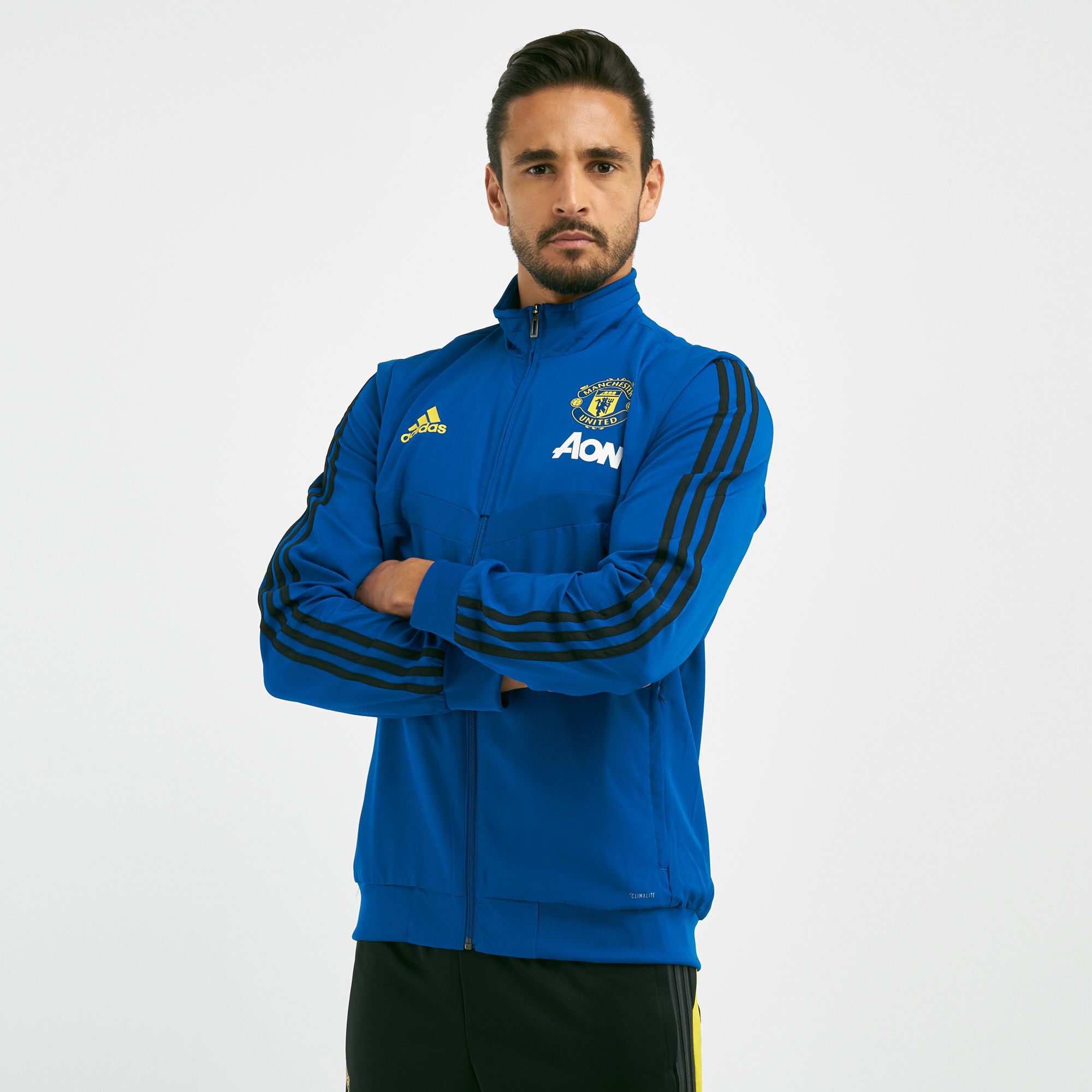 Manchester united jacket blue Clearance