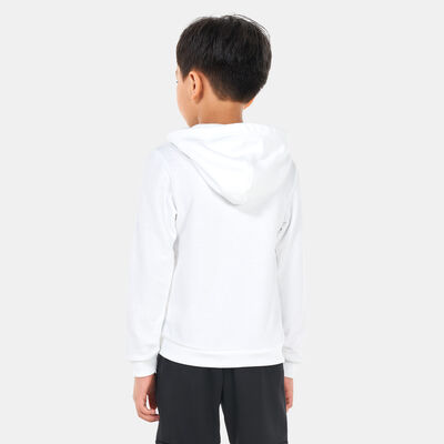 PUMA Kids' Classics Logo Hoodie (Older Kids) White