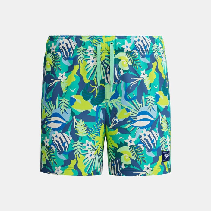 Speedo Kids' Digi Printed Swimming Shorts Green Speedo Kids' Digi Printed Swimming Shorts Green image number 0