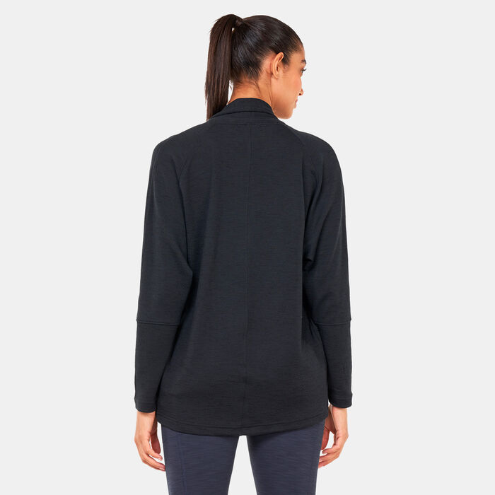 prAna Women's Sunrise Wrap Cardigan Black prAna Women's Sunrise Wrap Cardigan Black image number 1