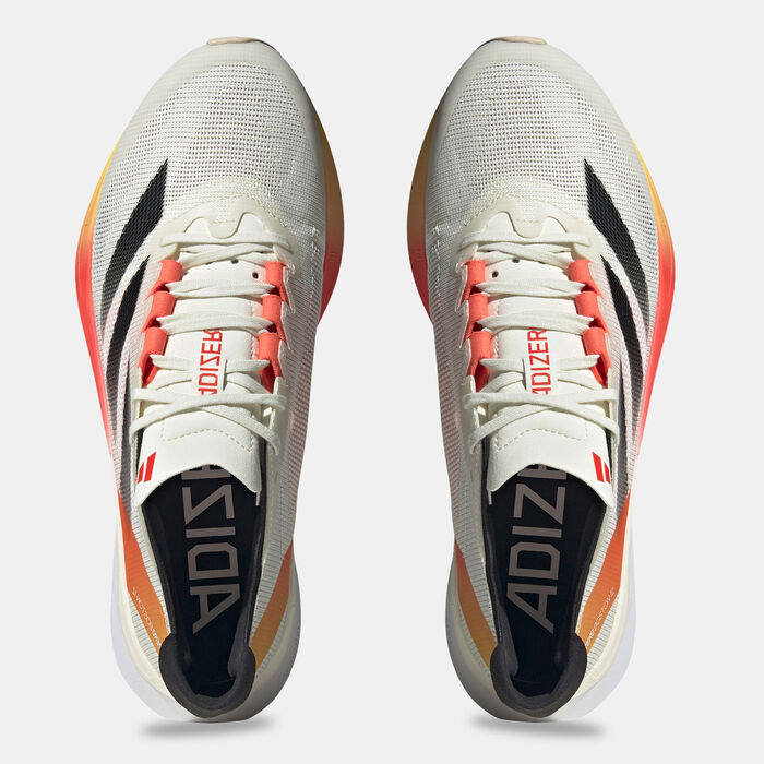 adidas Men's Adizero Boston 12 Running Shoes White adidas Men's Adizero Boston 12 Running Shoes White image number 4