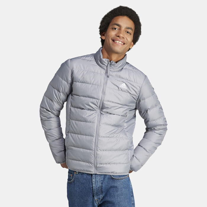 adidas Men's Essentials Light Down Jacket Grey image number 0