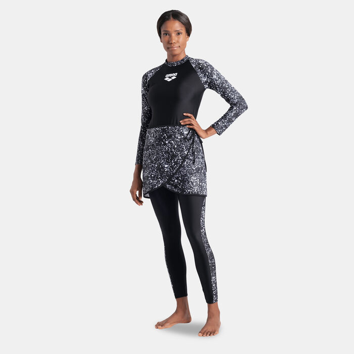 Arena Women's Modesty Swimming Skirt Black image number 2