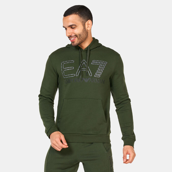 EA7 Emporio Armani Men's Logo Pack Hoodie Green EA7 Emporio Armani Men's Logo Pack Hoodie Green image number 0