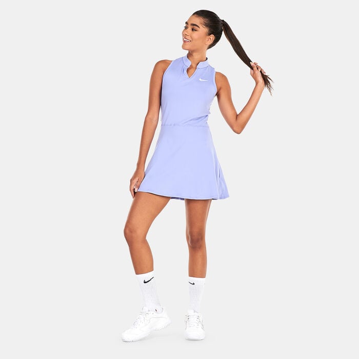 Nike Women's Court Victory Dress Blue image number 0