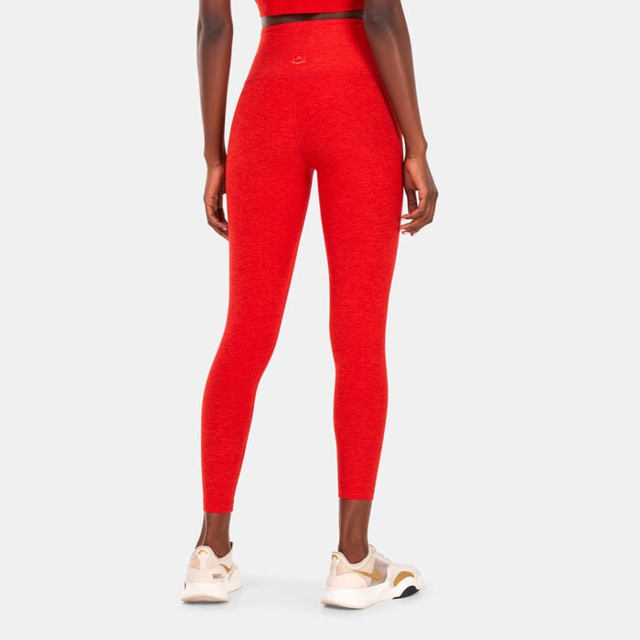 BEYOND YOGA Women's Spacedye Caught In The Midi High Waisted Leggings Red BEYOND YOGA Women's Spacedye Caught In The Midi High Waisted Leggings Red image number 1