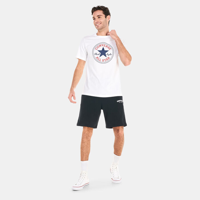 Converse Men's Go-To All Star Patch T-Shirt White Converse Men's Go-To All Star Patch T-Shirt White image number 2