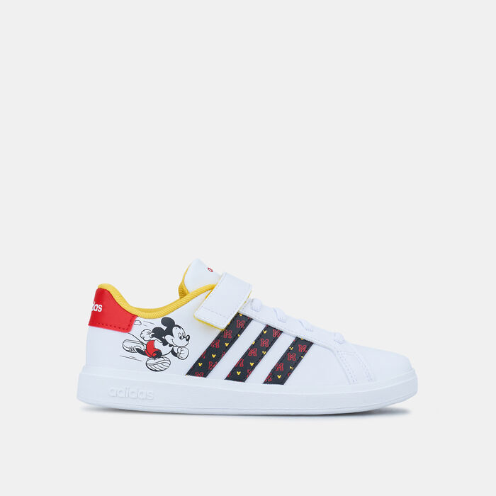 adidas Kids' x Disney Grand Court Mickey Shoe White adidas Kids' x Disney Grand Court Mickey Shoe White image number 0