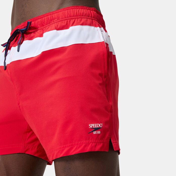 Speedo Men's Colourblock Volley Swimming Shorts Red Speedo Men's Colourblock Volley Swimming Shorts Red image number 3