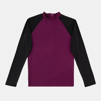 Sun and Sand Sports Kids' Swimming T-Shirt and Leggings Set Red