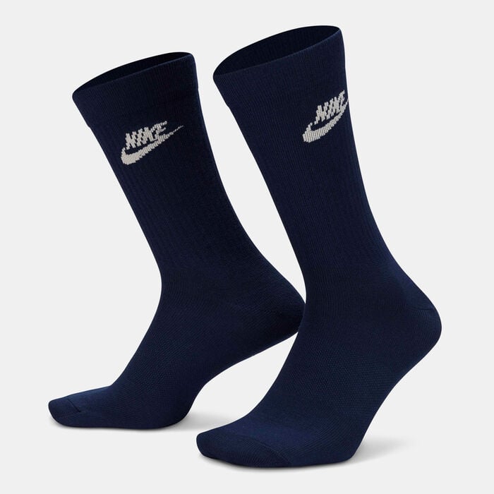 Nike Sportswear Everyday Essential Crew Socks (3 Pairs) Black Nike Sportswear Everyday Essential Crew Socks (3 Pairs) Black image number 0