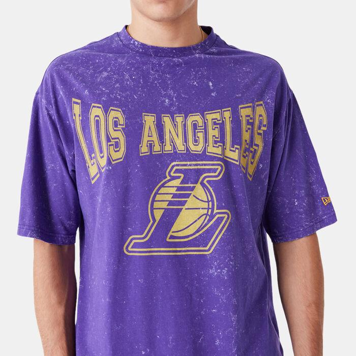 New Era NBA Los Angeles Lakers Washed T-Shirt Purple New Era NBA Los Angeles Lakers Washed T-Shirt Purple image number 2