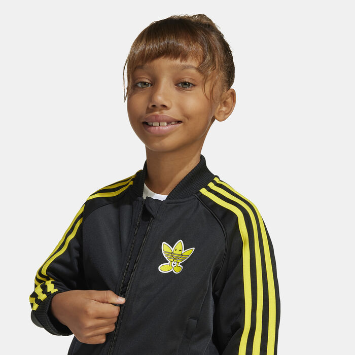 adidas Originals Kids' Smiley World SST Tracksuit Black adidas Originals Kids' Smiley World SST Tracksuit Black image number 5