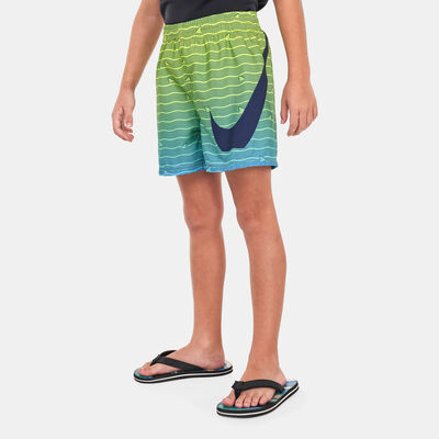 Nike Swim Kids' 4-inch Volley Shorts Blue