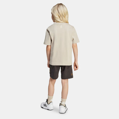 adidas Kids' The Simpsons T-Shirt And Shorts Set Beige