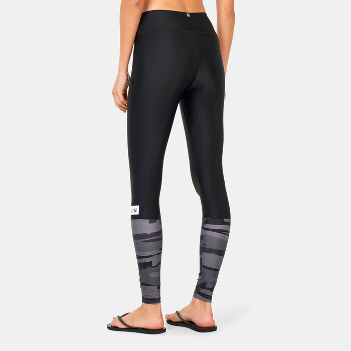 adidas Women's Thebe Magugu Full-Cover Swim Leggings Black image number 1