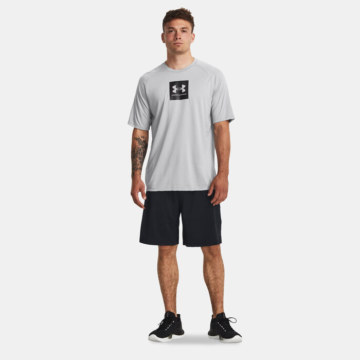 Under Armour Men's UA Tech™ Print Fill Training T-Shirt Grey Under Armour Men's UA Tech™ Print Fill Training T-Shirt Grey image number 2