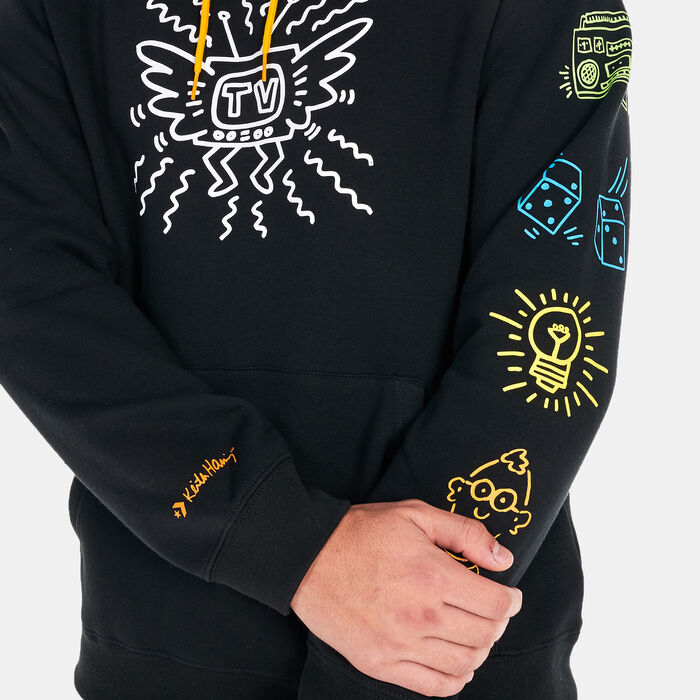 Converse x Keith Haring Fleece Hoodie Black Converse x Keith Haring Fleece Hoodie Black image number 3