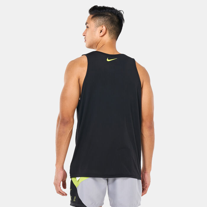 Nike Swim Men's Swim Vibe Tank Top Black image number 1