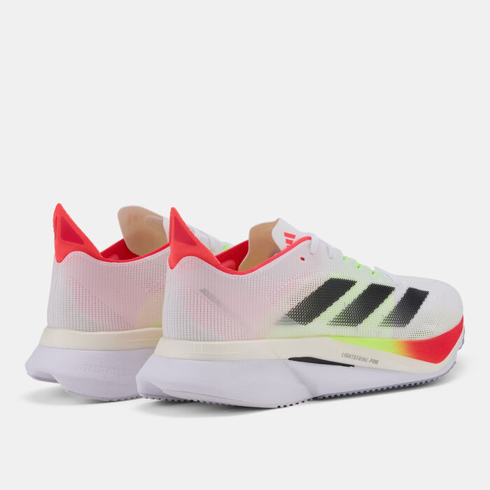 adidas Women's Adizero Boston 12 Shoes White adidas Women's Adizero Boston 12 Shoes White image number 2