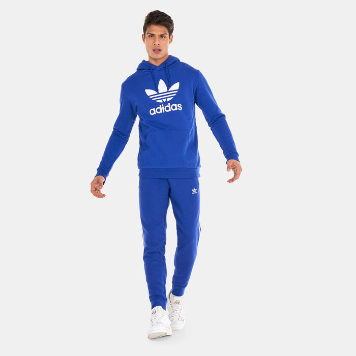 adidas Originals Men's Adicolor Classics Trefoil Hoodie Blue adidas Originals Men's Adicolor Classics Trefoil Hoodie Blue image number 2
