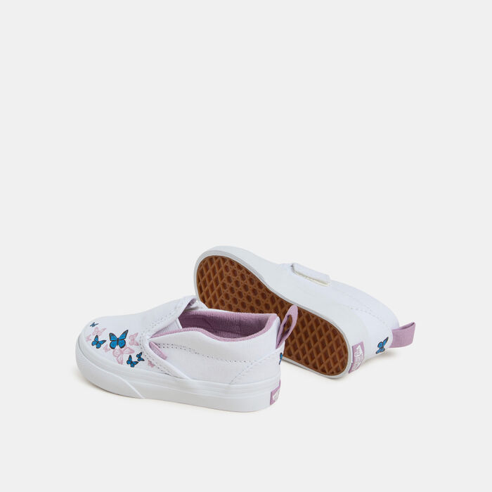 Vans Kids' Slip-On Velcro Unisex Shoes (Baby and Toddler) White Vans Kids' Slip-On Velcro Unisex Shoes (Baby and Toddler) White image number 2