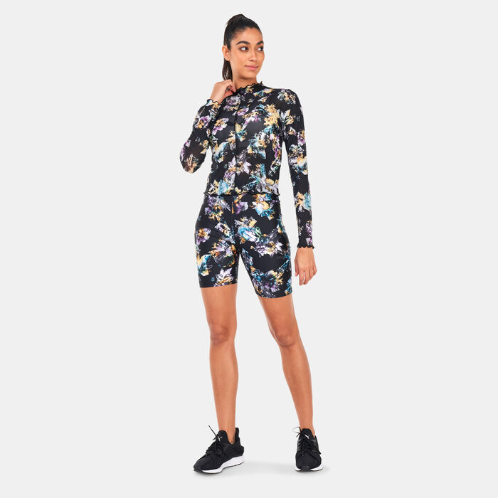 PUMA Women's Crystal Galaxy Printed Long Sleeve Fitted T-Shirt Black image number 2