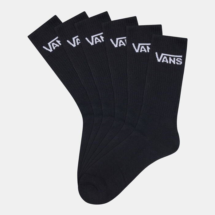 Vans Men's Logo Crew Socks (3 Pack) Black Vans Men's Logo Crew Socks (3 Pack) Black image number 0