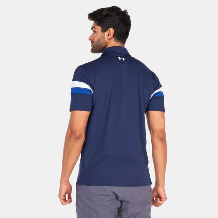 Under Armour Men's T2G Color Block Polo Shirt Blue Under Armour Men's T2G Color Block Polo Shirt Blue image number 1