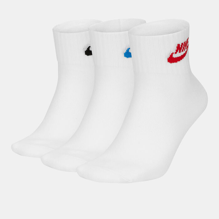 Nike Sportswear Everyday Essential Ankle Socks (3 Pack) Multi-Color Nike Sportswear Everyday Essential Ankle Socks (3 Pack) Multi-Color image number 0