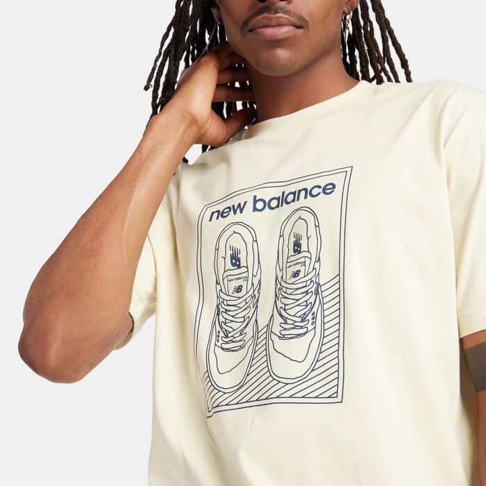 New Balance Men's New Balance 550 T-Shirt Beige New Balance Men's New Balance 550 T-Shirt Beige image number 3