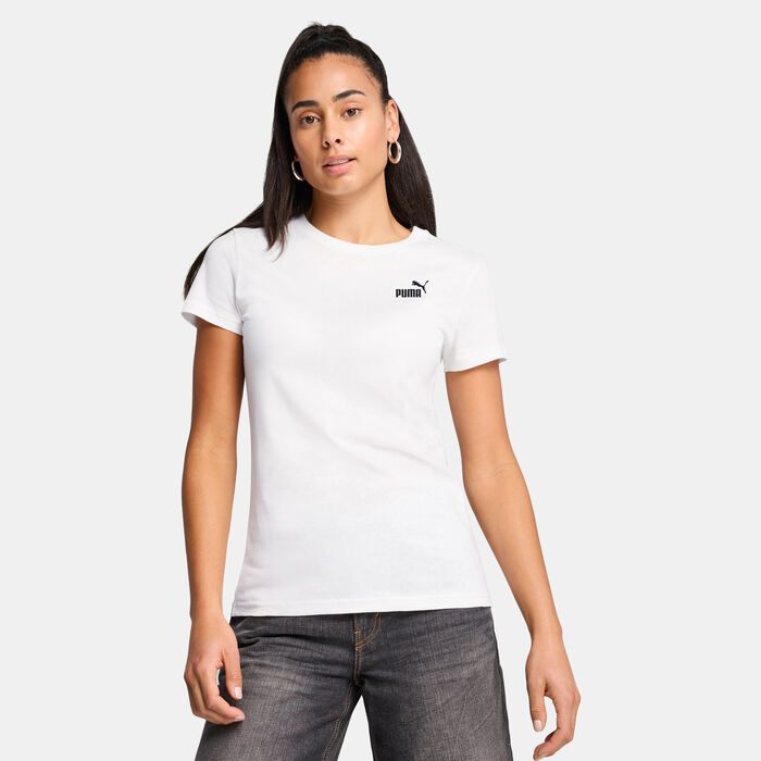 PUMA Women's Essentials No. 1 Logo T-Shirt White PUMA Women's Essentials No. 1 Logo T-Shirt White image number 0