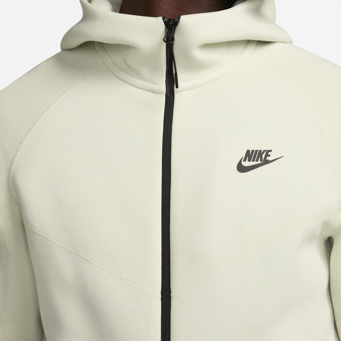 Nike Men's Sportswear Tech Fleece Windrunner Full-Zip Hoodie Ivory image number 4