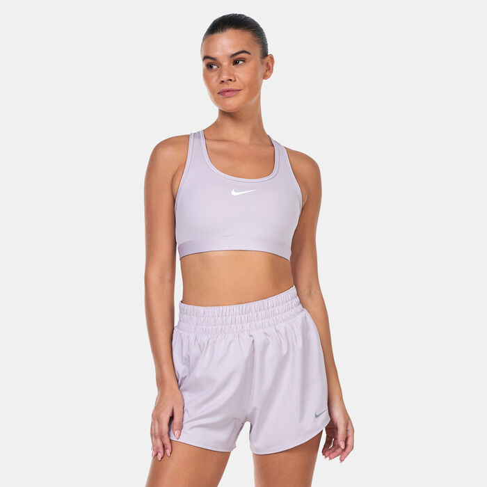 Nike Women's Dri-FIT Swoosh Medium-Support Training Sports Bra Grey Nike Women's Dri-FIT Swoosh Medium-Support Training Sports Bra Grey image number 0