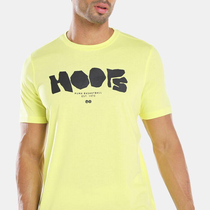 PUMA Men's All Tournament Basketball T-Shirt yellow PUMA Men's All Tournament Basketball T-Shirt yellow image number 3