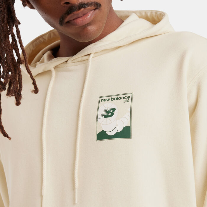 New Balance Men's French Terry 550 Hoodie Blue image number 4