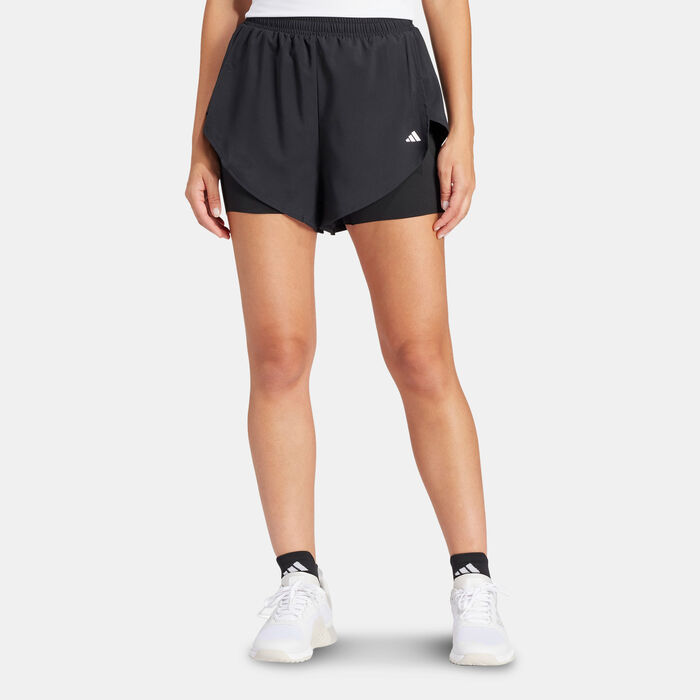 adidas Women's Designed For Training 2-In-1 Shorts Black adidas Women's Designed For Training 2-In-1 Shorts Black image number 0