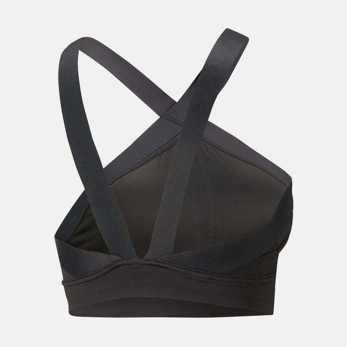 PUMA Women's Flawless Sculpt Mid Impact Longline Sports Bra Black PUMA Women's Flawless Sculpt Mid Impact Longline Sports Bra Black image number 1