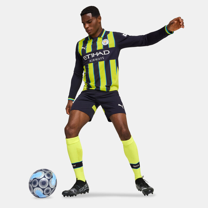 PUMA Men's Manchester City 24/25 Home Replica Football Shorts Blue image number 2