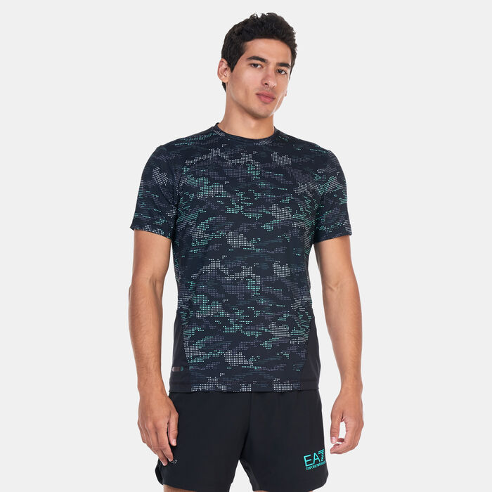 EA7 Emporio Armani Men's Ventus7 T-Shirt Black EA7 Emporio Armani Men's Ventus7 T-Shirt Black image number 0