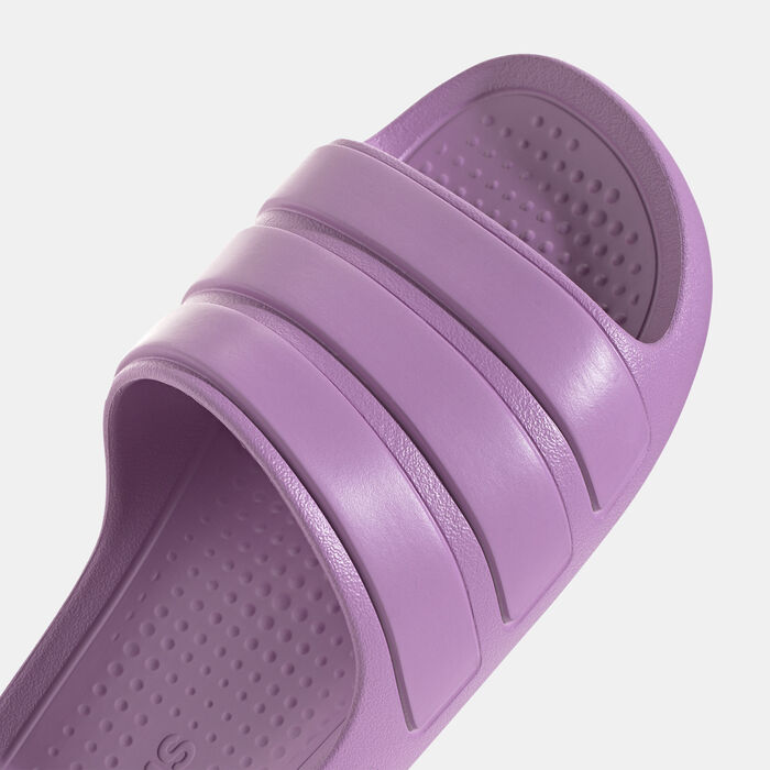 adidas Men's Adilette Flow Slides Purple adidas Men's Adilette Flow Slides Purple image number 5